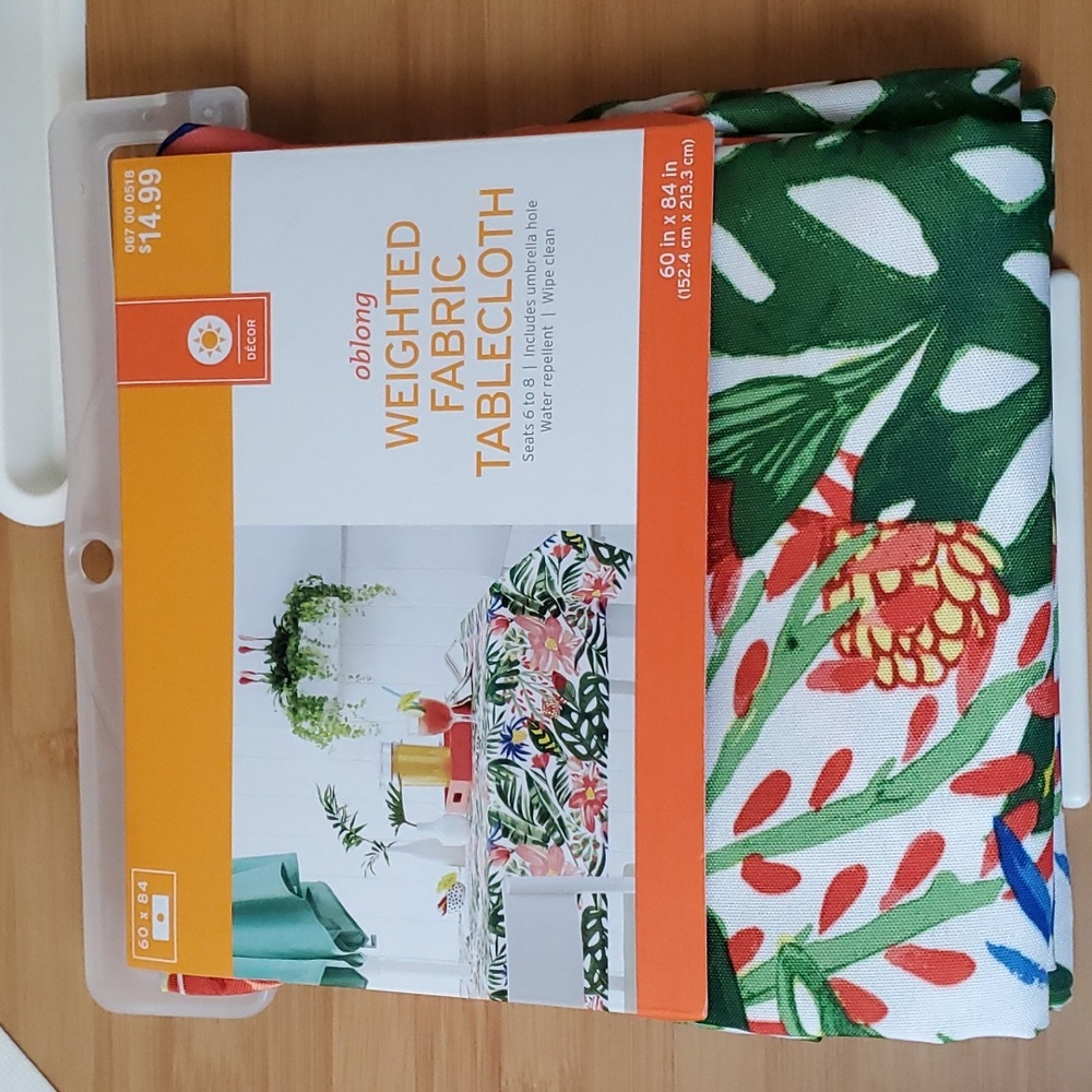 Weighted Fabric Tablecloth